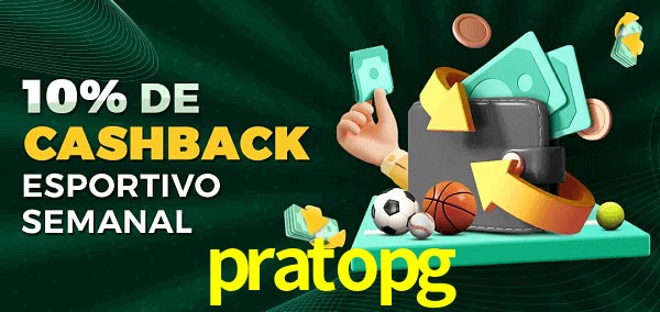 10% de bônus de cashback na pratopg